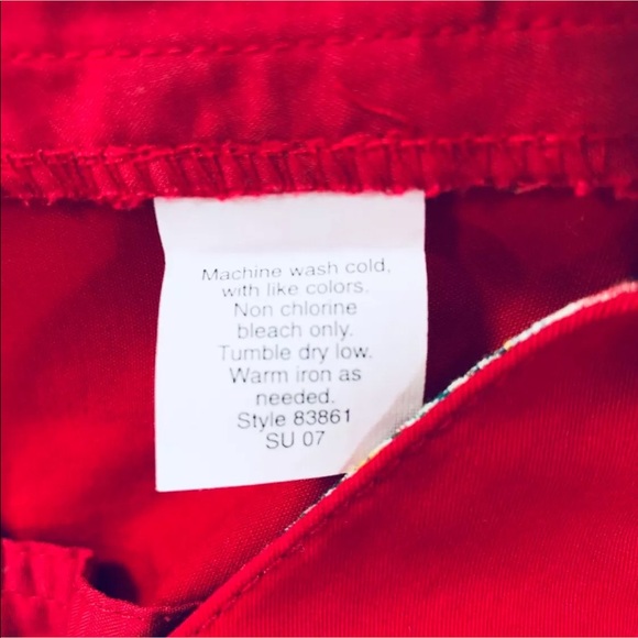 J Crew Red Skirt With Pockets Size 10 - Picture 5 of 5